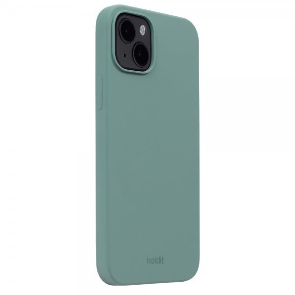 holdit iPhone 15 Plus Kuori Silikoni Moss Green
