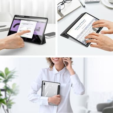 DUX DUCIS Samsung Galaxy Tab S9 Plus SM-X810 SM-X816 Kotelo TOBY Series Musta