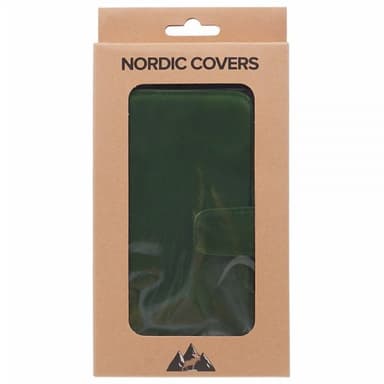 Nordic Covers iPhone 15 Plus Kotelo Essential Leather Juniper Green