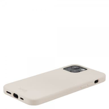 holdit iPhone 15 Kuori Silikoni Light Beige
