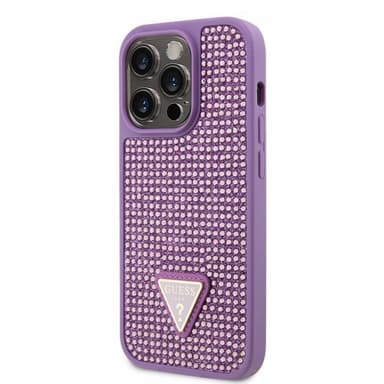 Guess iPhone 15 Pro Kuori Rhinestone Violetti