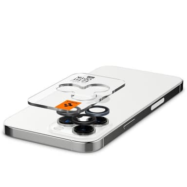 Spigen iPhone 14/15 Pro & Pro Max Kameran linssinsuojus GLAS.tR EZ Fit Optik Pro 2-pakkaus Zero One