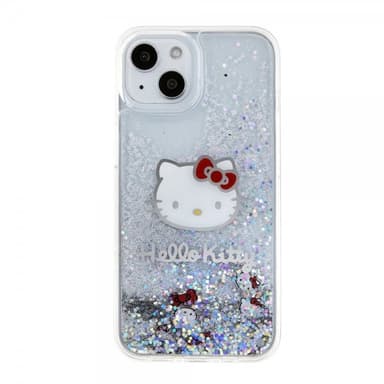 Hello Kitty iPhone 15 Kuori Liquid Glitter Translucent