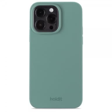 holdit iPhone 15 Pro Max Kuori Silikoni Moss Green