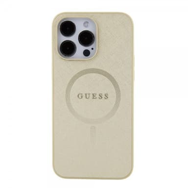 Guess iPhone 15 Pro Max Kuori Saffiano MagSafe Beige