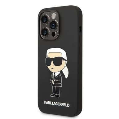 Karl Lagerfeld iPhone 15 Pro Kuori Ikonik NFT Musta