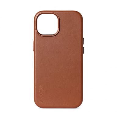Decoded iPhone 15 Plus Kuori Leather Backcover Tan