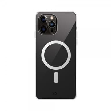 XQISIT iPhone 15 Pro Kuori Flex Case MagSafe Läpinäkyvä Kirkas