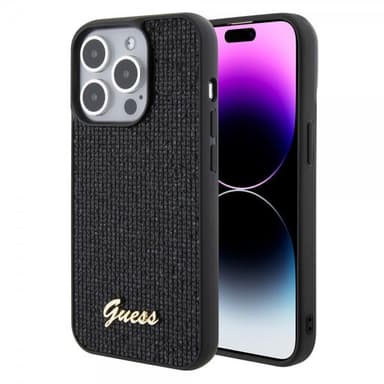 Guess iPhone 15 Pro Kuori Square Mirror Musta