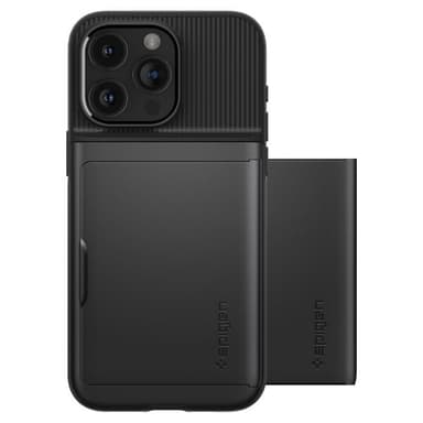 Spigen iPhone 15 Pro Kuori Slim Armor CS Musta
