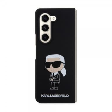 Karl Lagerfeld Samsung Galaxy Z Fold 5 Kuori Ikonik Metal Pin Musta