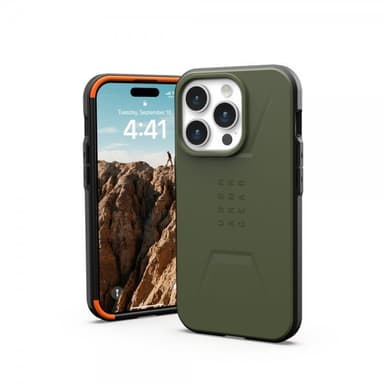 Urban Armor Gear (UAG) iPhone 15 Pro Kuori Civilian MagSafe Olive Drab
