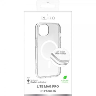 Puro iPhone 15 Kuori LITE MAG PRO Läpinäkyvä Kirkas