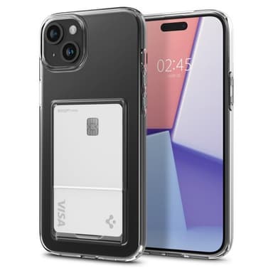 Spigen iPhone 15 Plus Kuori Crystal Slot Crystal Clear