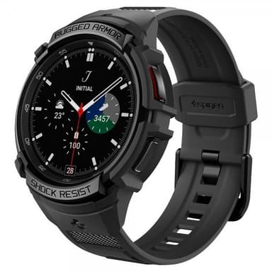 Spigen Samsung Galaxy Watch 6 Classic 47mm Kuori Ranneke Rugged Armor Pro Musta
