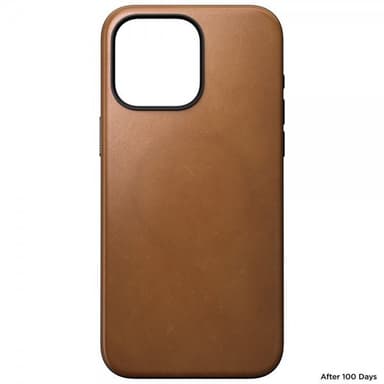 NOMAD iPhone 15 Pro Max Kuori Modern Leather Case English Tan
