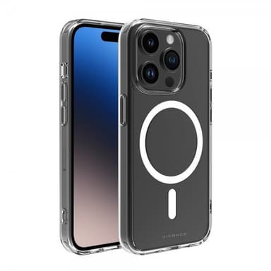 Vivanco iPhone 15 Pro Kuori Mag Steady Läpinäkyvä