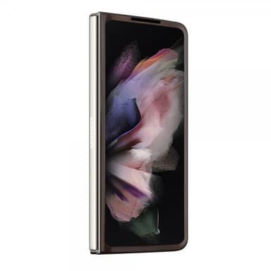 Guess Samsung Galaxy Z Fold 5 Kuori 4G Metal Triangle Strass Ruskea