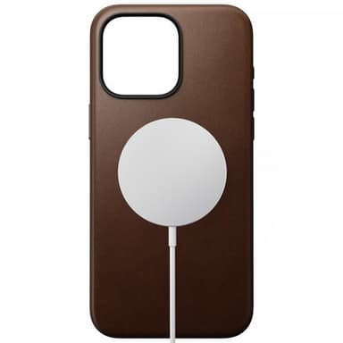 NOMAD iPhone 15 Pro Max Kuori Modern Leather Case Ruskea