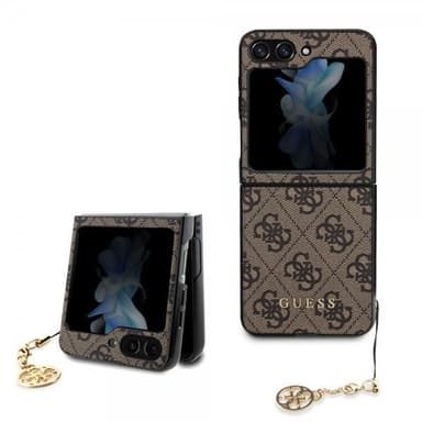 Guess Samsung Galaxy Z Flip 5 Kuori 4G Charm Ruskea