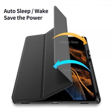 DUX DUCIS Samsung Galaxy Tab S9 Ultra SM-X910 SM-X916 Kotelo TOBY Series Musta