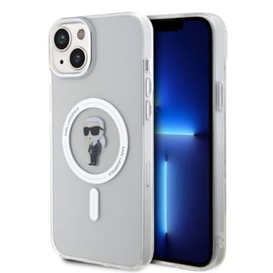 Karl Lagerfeld iPhone 15 Plus Kuori Ikonik MagSafe Läpinäkyvä