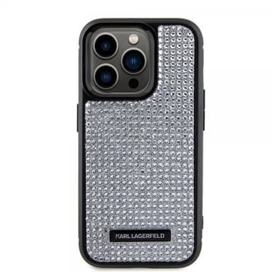 Karl Lagerfeld iPhone 15 Pro Kuori Rhinestone Hopea