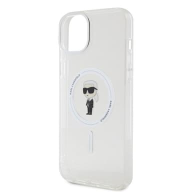 Karl Lagerfeld iPhone 15 Kuori Ikonik MagSafe Läpinäkyvä
