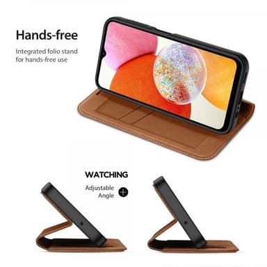 DUX DUCIS Samsung Galaxy A14 Kotelo Skin X2 Series Ruskea
