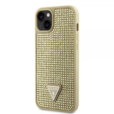 Guess iPhone 15 Kuori Rhinestone Kulta
