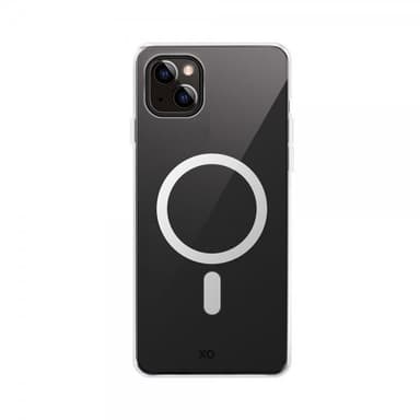 XQISIT iPhone 15 Plus Kuori Flex Case MagSafe Läpinäkyvä Kirkas