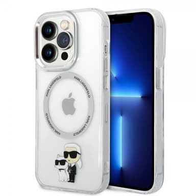 Karl Lagerfeld iPhone 15 Pro Kuori NFT Karl & Choupette Läpinäkyvä