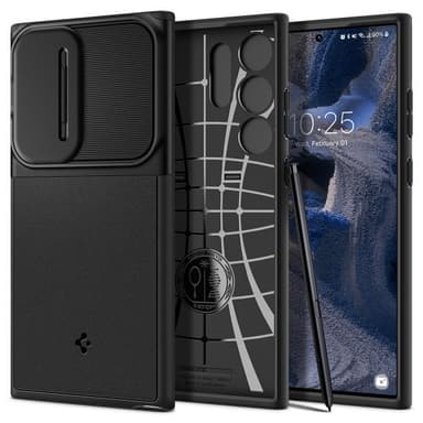Spigen Samsung Galaxy S23 Ultra Kuori Optik Armor Musta