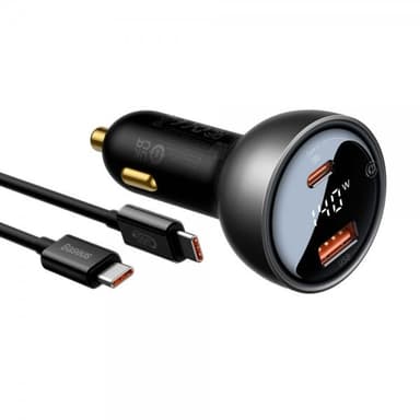 Baseus Autolaturi Digital Display PD3.1 Dual Cast Car Charger 140W