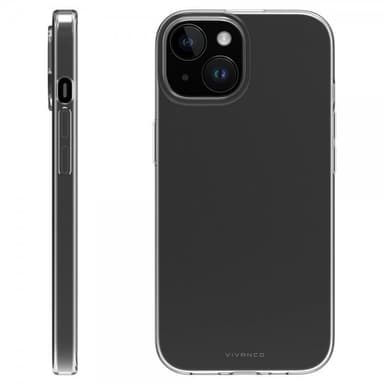 Vivanco iPhone 15 Kuori Slim TPU Läpinäkyvä