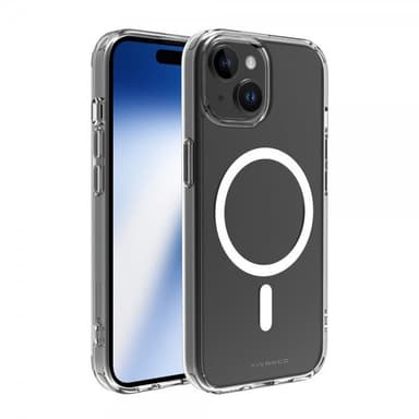 Vivanco iPhone 15 Kuori Mag Steady Läpinäkyvä