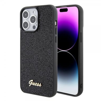 Guess iPhone 15 Pro Max Kuori Square Mirror Musta