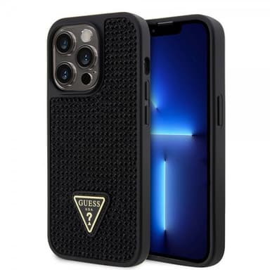 Guess iPhone 15 Pro Kuori Rhinestone Musta