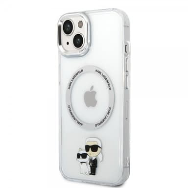 Karl Lagerfeld iPhone 15 Kuori NFT Karl & Choupette Läpinäkyvä