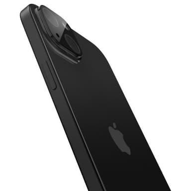 Spigen iPhone 14/15/iPhone 14/15 Plus Kameran linssinsuojus Glas.tR Optik Musta 2-pakkaus