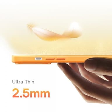 Baseus iPhone 15 Pro Max Kuori Fauxther Series MagSafe Oranssi