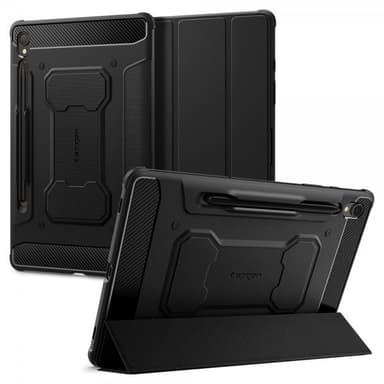 Spigen Samsung Galaxy Tab S9 SM-X710 SM-X716 Kotelo Rugged Armor Pro Musta