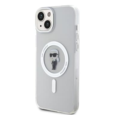 Karl Lagerfeld iPhone 15 Plus Kuori Ikonik MagSafe Läpinäkyvä