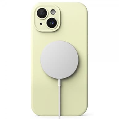Ringke iPhone 15 Plus Kuori Silicone Magnetic Sunny Lime