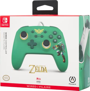 PowerA Nintendo Switch USB langallinen peliohjain Zelda Edition