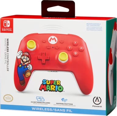 PowerA Nintendo Switch langaton peliohjain Mario Edition