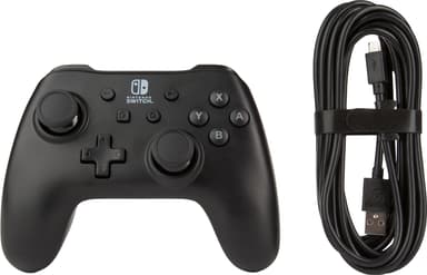 PowerA Nintendo Switch USB langallinen peliohjain (musta)