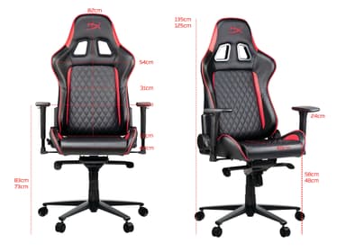 HyperX Blast pelituoli (musta/punainen)