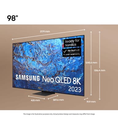 Samsung 98" QN990C 8K NQLED älytelevisio (2023)