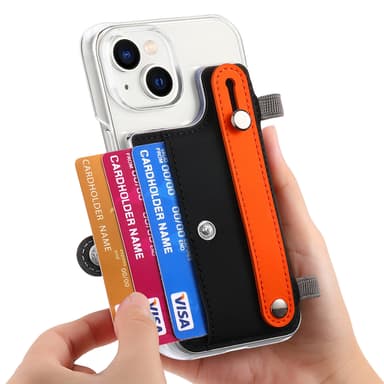 Matkapuhelinkotelo korttitelineellä/jalustalla Musta iPhone 14